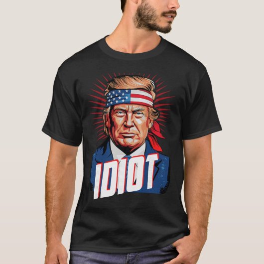 反トランプ馬鹿 Tシャツ (正面)