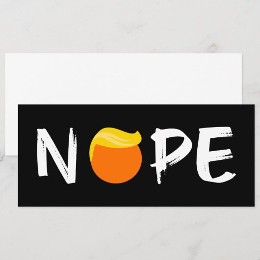 反トランプ - いいえ エディションII 招待状 (正面/裏面)