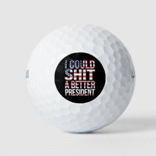 反トランプ シャツ トランプより良い大統領を Tシャツ ゴルフボール