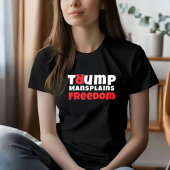 反トランプ フェミニスト抗議スローガン 赤 黒 Tシャツ