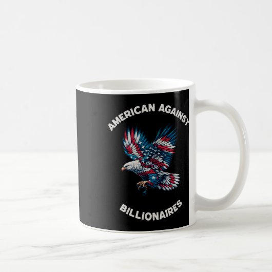 反トランプ 反億万長者 アメリカ人 コーヒーマグカップ (右)