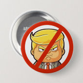 反トランプ 缶バッジ (正面&裏面)