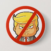 反トランプ 缶バッジ (正面)