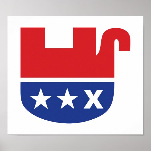 反トランプ GOP 共和党 死んだ象 ポスター (正面)