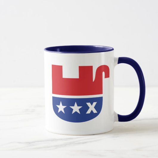 反トランプ GOP 共和党 死んだ象 マグカップ (右)