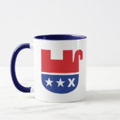 反トランプ GOP 共和党 死んだ象 マグカップ (左)
