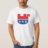 反トランプ GOP 共和党 死んだ象 Tシャツ (正面)