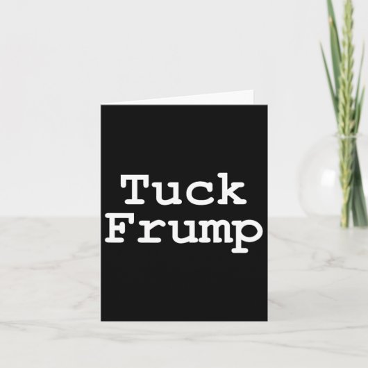 反トランプ Tトゥック フランプ カード (正面)