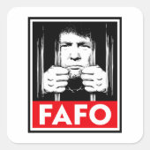 反トランプFAFO スクエアシール (正面)