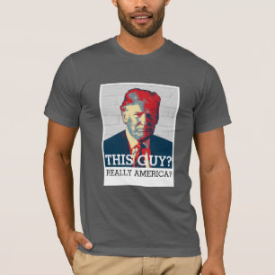 反ドナルド・トランプ この人か。 実際にアメリカか。 Tシャツ