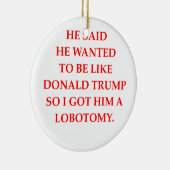 反ドナルド・トランプ セラミックオーナメント (右)
