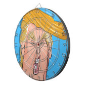 反ドナルド・トランプ-漫画のダート盤 ダーツボード (正面右)