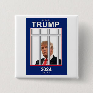反ドナルド・トランプ 2024年 投獄 缶バッジ