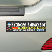 反バラック・オバマ-水素Barackside バンパーステッカー (車上)