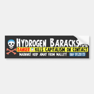 反バラック・オバマ-水素Barackside バンパーステッカー