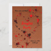 反バレンタインデーのパーティの招待状 招待状 (正面)