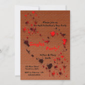 反バレンタインデーのパーティの招待状 招待状 (裏面)