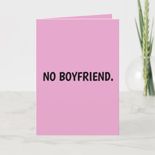 反バレンタインデーのユーモアグリーティングカード 友達用 シーズンカード (正面)