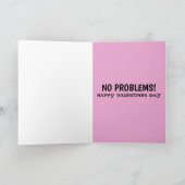 反バレンタインデーのユーモアグリーティングカード 友達用 シーズンカード (内部)