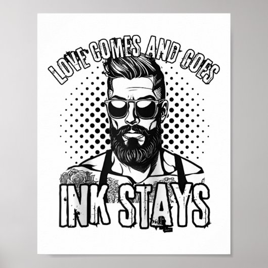 反バレンタインデーの刺青された男性のための独身のメンズ ポスター (正面)