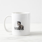 反バレンタインデーの刺青マンのための独身のメンズ コーヒーマグカップ (左)