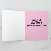 反バレンタインデーの面白いグリーティングカード カード (内部)