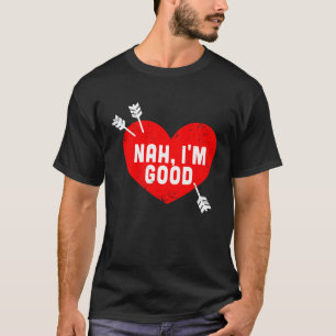 反バレンタインデーハートNAH良い関係 Tシャツ