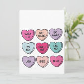 反バレンタインデー面白い独身意識 シーズンカード (スタンド正面)