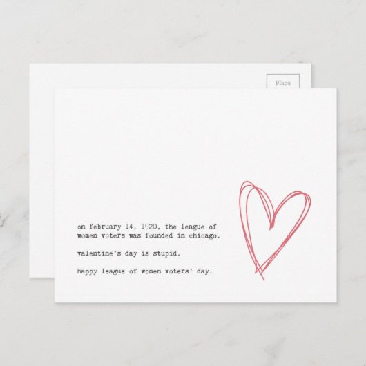 反バレンタインデー シーズンポストカード (正面/裏面)