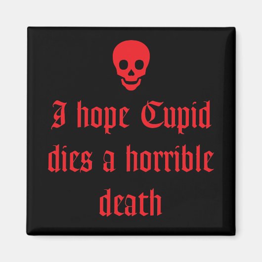 反バレンタインデー マグネット (正面)