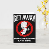 反バレンタイン皮肉スタバ名言面白ギフト カード (黄色い花)