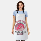反バレンタニ忘れー、私はタコスに恋 エプロン (着用した状態)