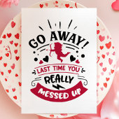 反バ遠くにレンタインの日を台無しにしたキューピッド行く シーズンカード