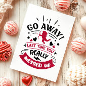 反バ遠くにレンタインの日を台無しにしたキューピッド行く シーズンカード