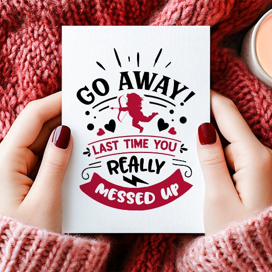 反バ遠くにレンタインの日を台無しにしたキューピッド行く シーズンカード