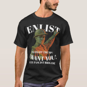 反ファシスト旅団参加2037 2038 Tシャツ
