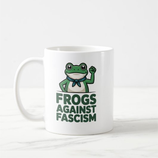 反ファシズムのカエル - ポートランド・フロッグ・プロテスト, fas コーヒーマグカップ (左)