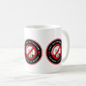 反ファシズムデニムジャケット コーヒーマグカップ (正面右)