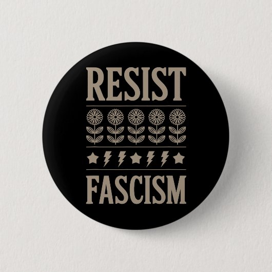 反ファシズム抗議トランプ反トランプ10 缶バッジ (正面)