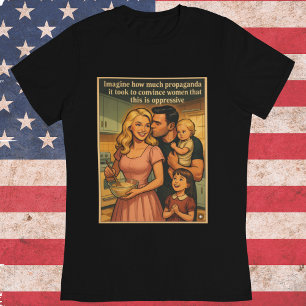 反フェミニストのキリスト教的伝統主義者 Tシャツ