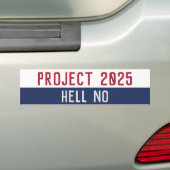 反プロジェクト2025 Pro Freedom民主党 バンパーステッカー (車上)