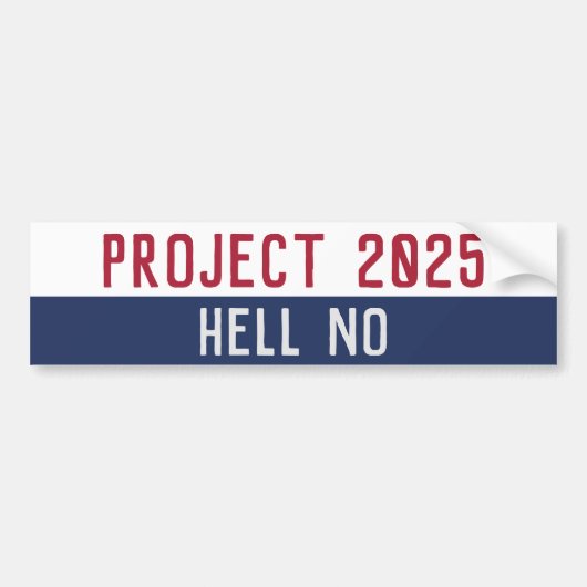 反プロジェクト2025 Pro Freedom民主党 バンパーステッカー (正面)