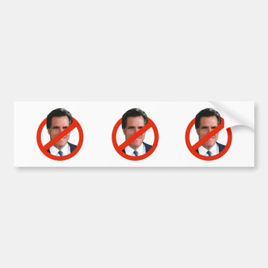 反ミット・ロムニー バンパーステッカー (正面)