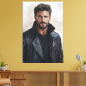 反モダン逆スタイル芸術 キャンバスプリント (インサイチュ (リビング))