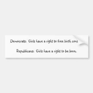 反中絶 バンパーステッカー