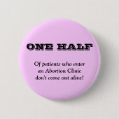 反中絶 缶バッジ (正面)