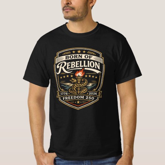 反乱から生まれた自由250 Tシャツ (正面)