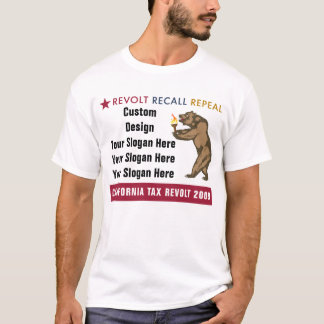 反乱のリコールの廃止-カスタムなスローガンのTシャツ Tシャツ