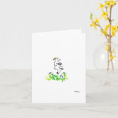 「反乱の手を忍び足で抜け空白のろ」 カード (黄色い花)