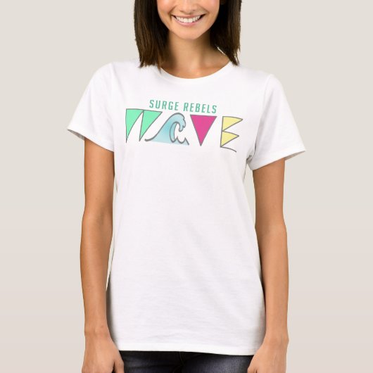 反乱勢力の波を押す Tシャツ (正面)